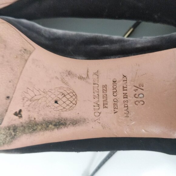 Aquazzura Christy Fauna Bee Embellished Flats 36.5 - Picture 9 of 10